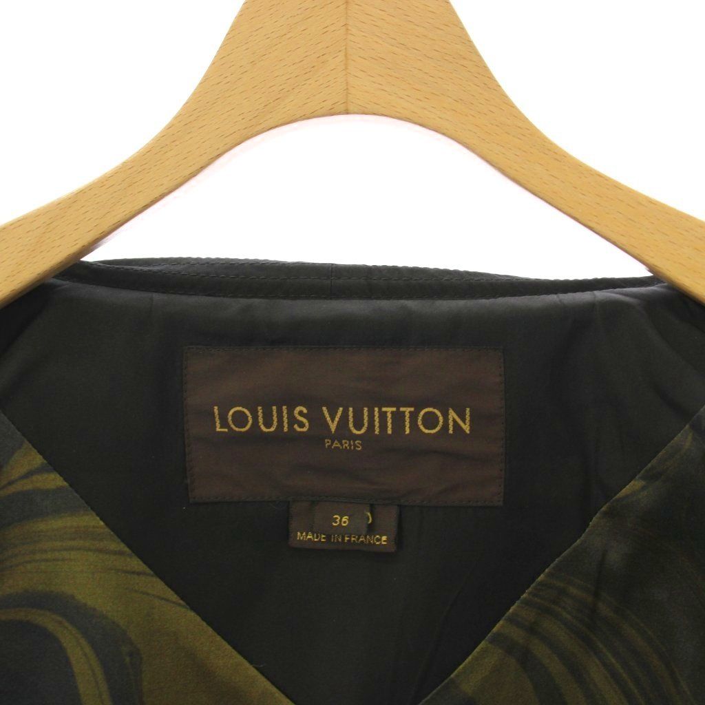 Louis Vuitton Suit Stainless Steel Jacket Tight Skirt Knee Length 36 Gray