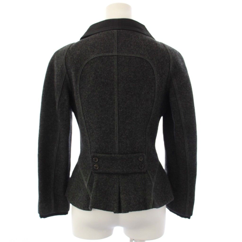 Louis Vuitton Suit Stainless Steel Jacket Tight Skirt Knee Length 36 Gray