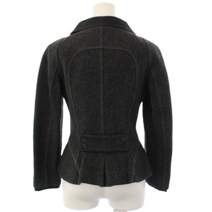 Louis Vuitton Suit Stainless Steel Jacket Tight Skirt Knee Length 36 Gray