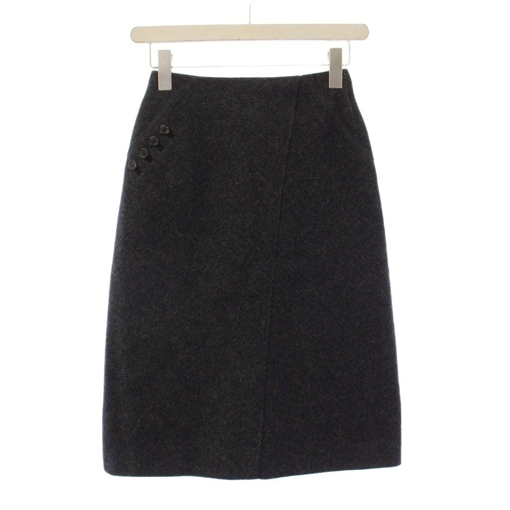 Louis Vuitton Suit Stainless Steel Jacket Tight Skirt Knee Length 36 Gray