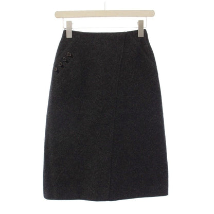 Louis Vuitton Suit Stainless Steel Jacket Tight Skirt Knee Length 36 Gray