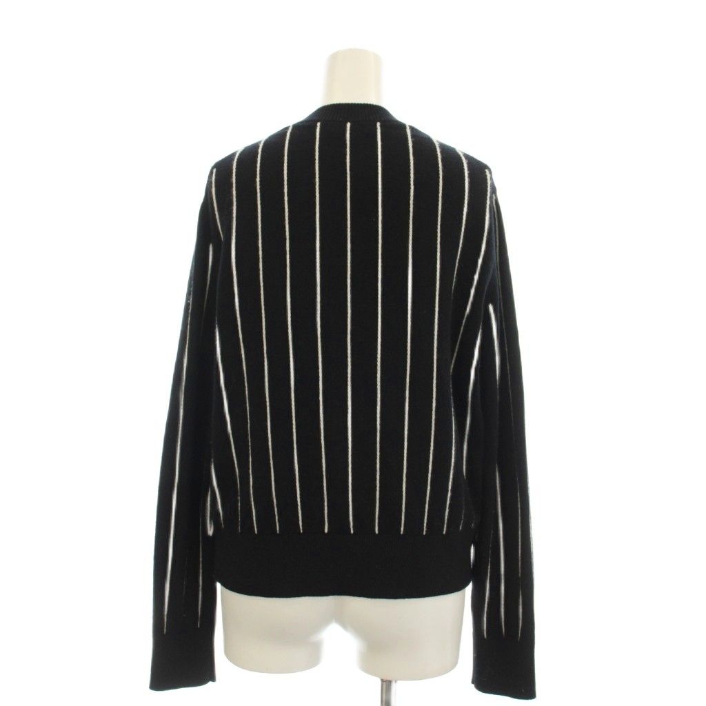 Chanel CC Logo Knit Sweater Long Sleeve 36 Black