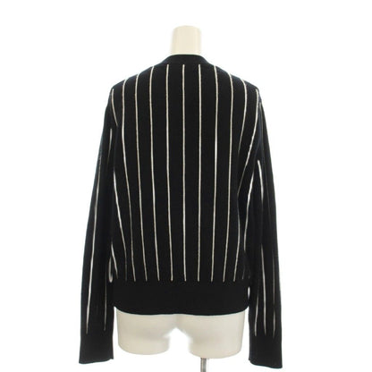 Chanel CC Logo Knit Sweater Long Sleeve 36 Black