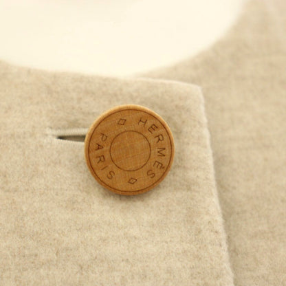 Hermes Double Face Long Vest Cashmere 34 Beige