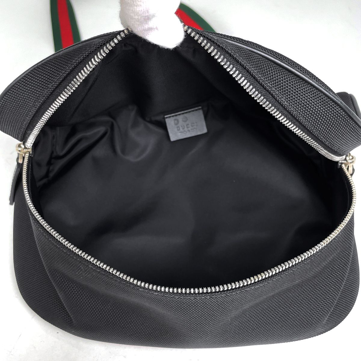 Gucci Sherry Line Waist Bag Nylon Black