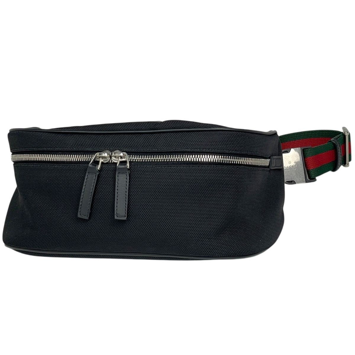 Gucci Sherry Line Waist Bag Nylon Black