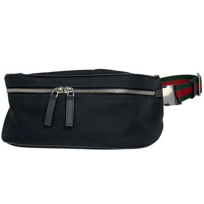 Gucci Sherry Line Waist Bag Nylon Black