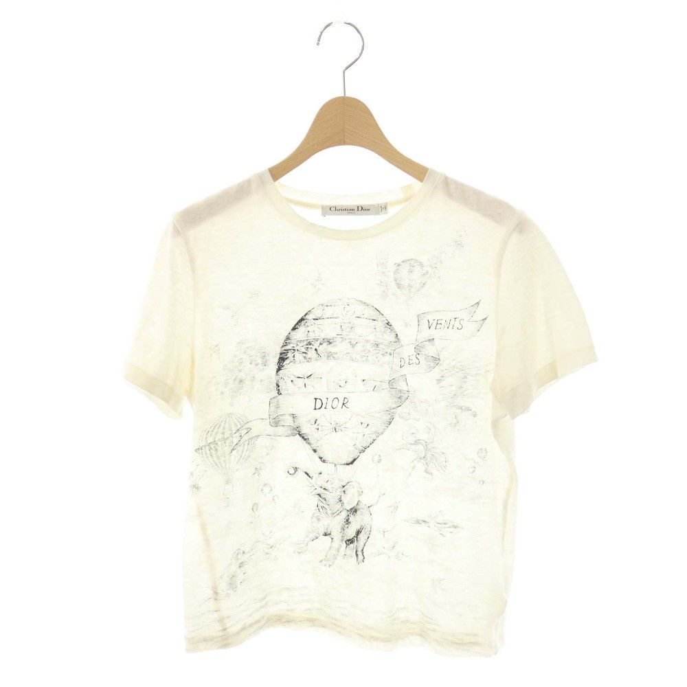 Dior Balloon Animal Print T-Shirt XS Ivory