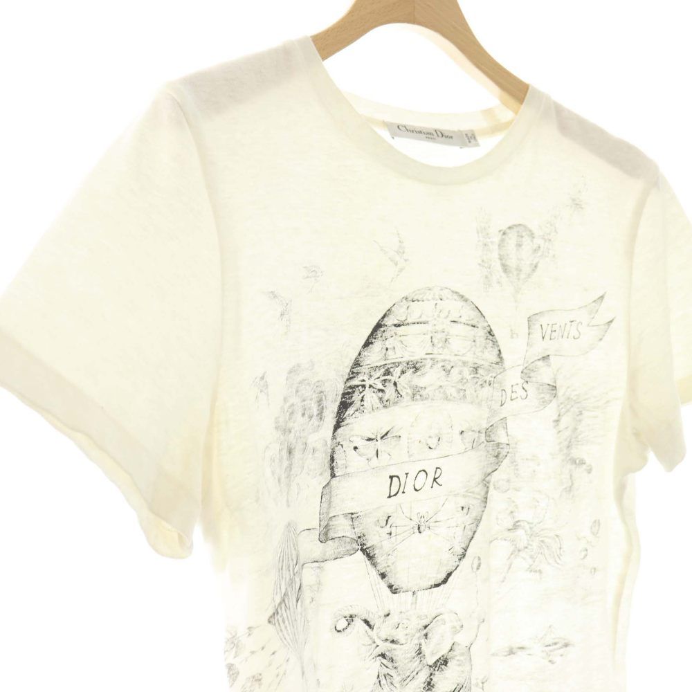 Dior Balloon Animal Print T-Shirt XS Ivory