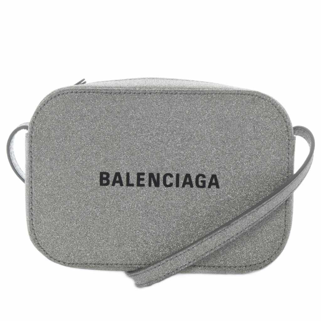 Balenciaga Everyday Camera Bag Shoulder Glitter Silver