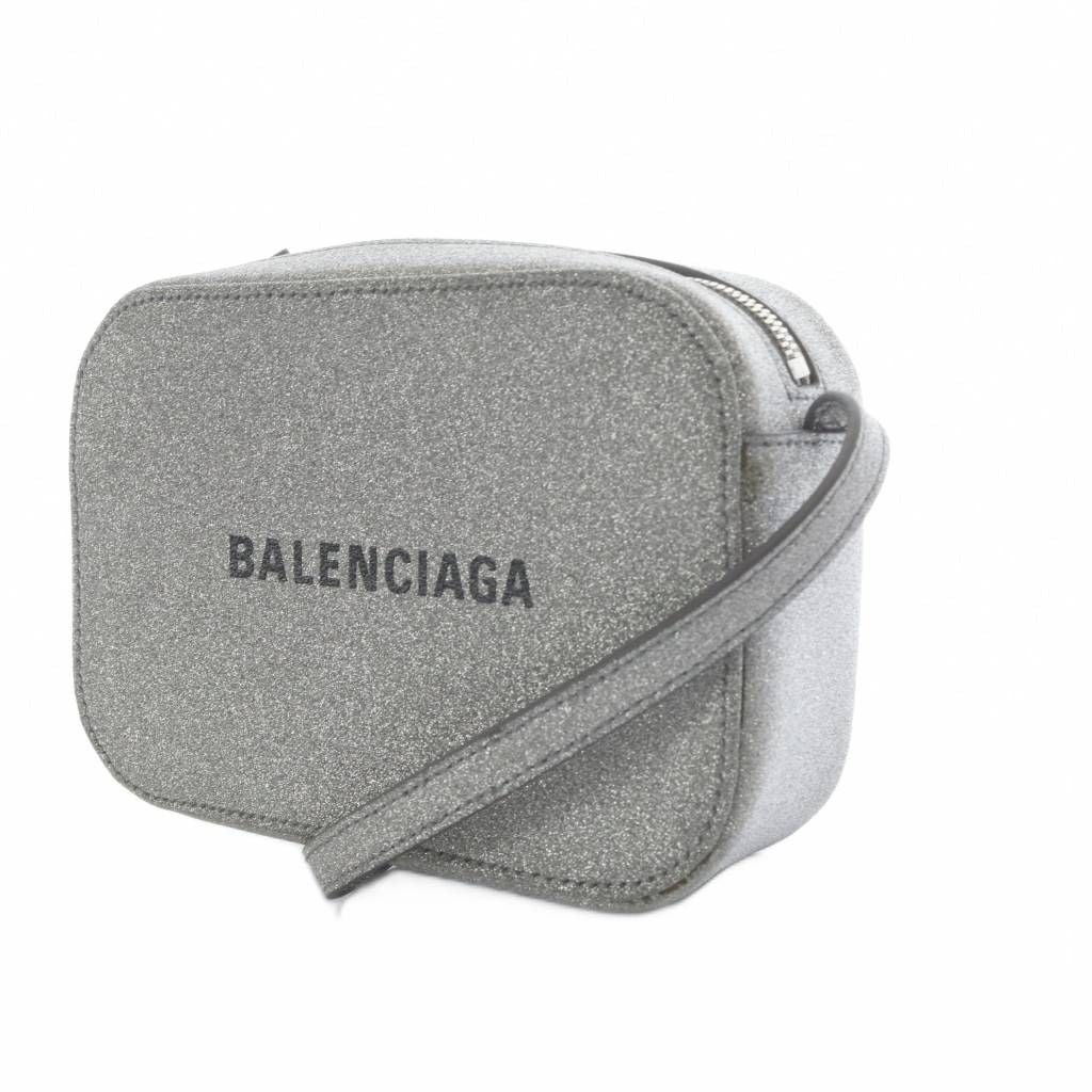 Balenciaga Everyday Camera Bag Shoulder Glitter Silver