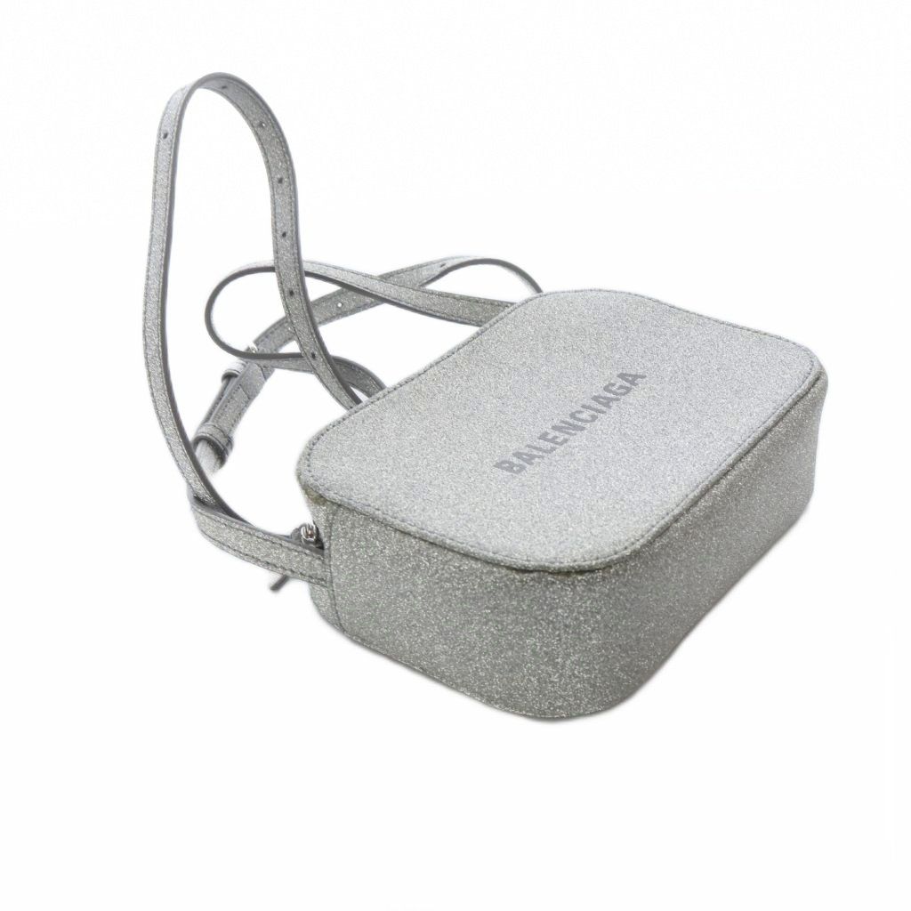 Balenciaga Everyday Camera Bag Shoulder Glitter Silver