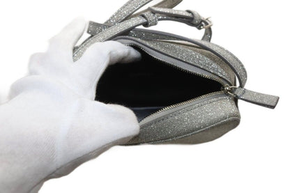 Balenciaga Everyday Camera Bag Shoulder Glitter Silver
