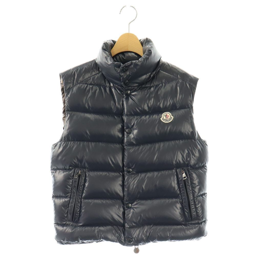 Moncler Tib Down Jacket Vest Zip Up 0 Navy