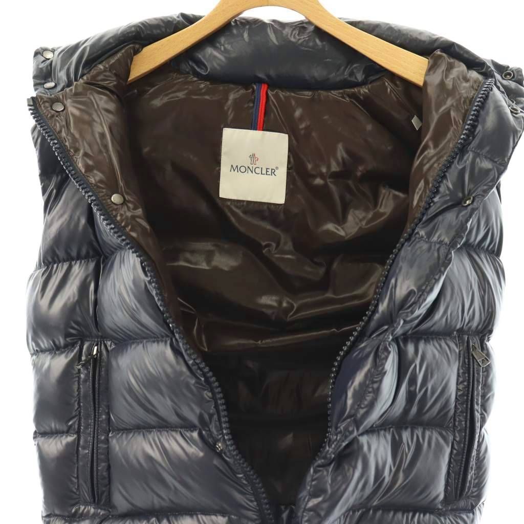 Moncler Tib Down Jacket Vest Zip Up 0 Navy