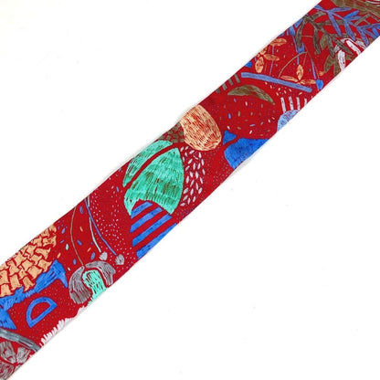 Hermes Scarf Twilly Tiri Silk Red
