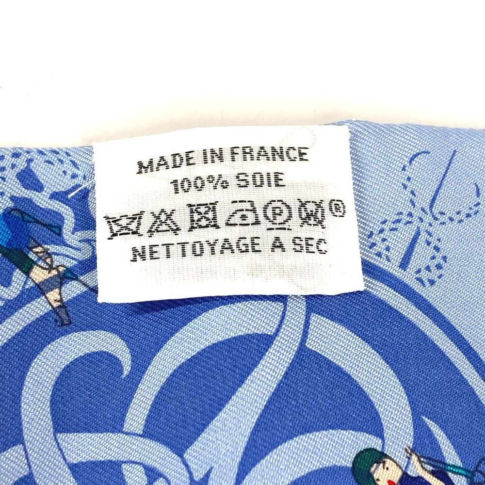 Hermes Scarf Twilly Silk Light Blue