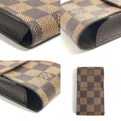 Louis Vuitton Cigarette Case Etuy Damier Canvas Ebene Brown
