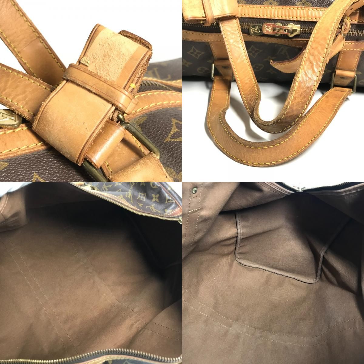 Louis Vuitton Boston Bag Sac Super 55 Monogram Canvas Brown