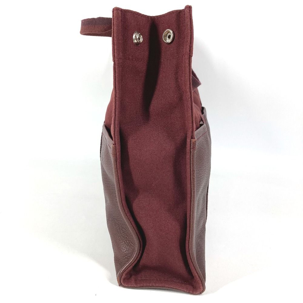 Hermes Handbag Fourre Tout MM Cotton Wine Red