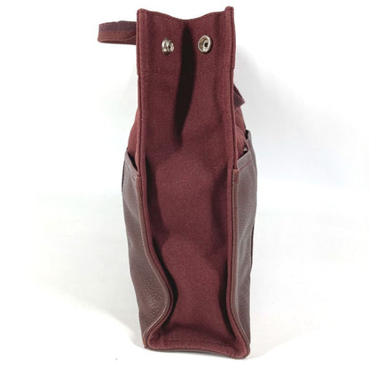 Hermes Handbag Fourre Tout MM Cotton Wine Red