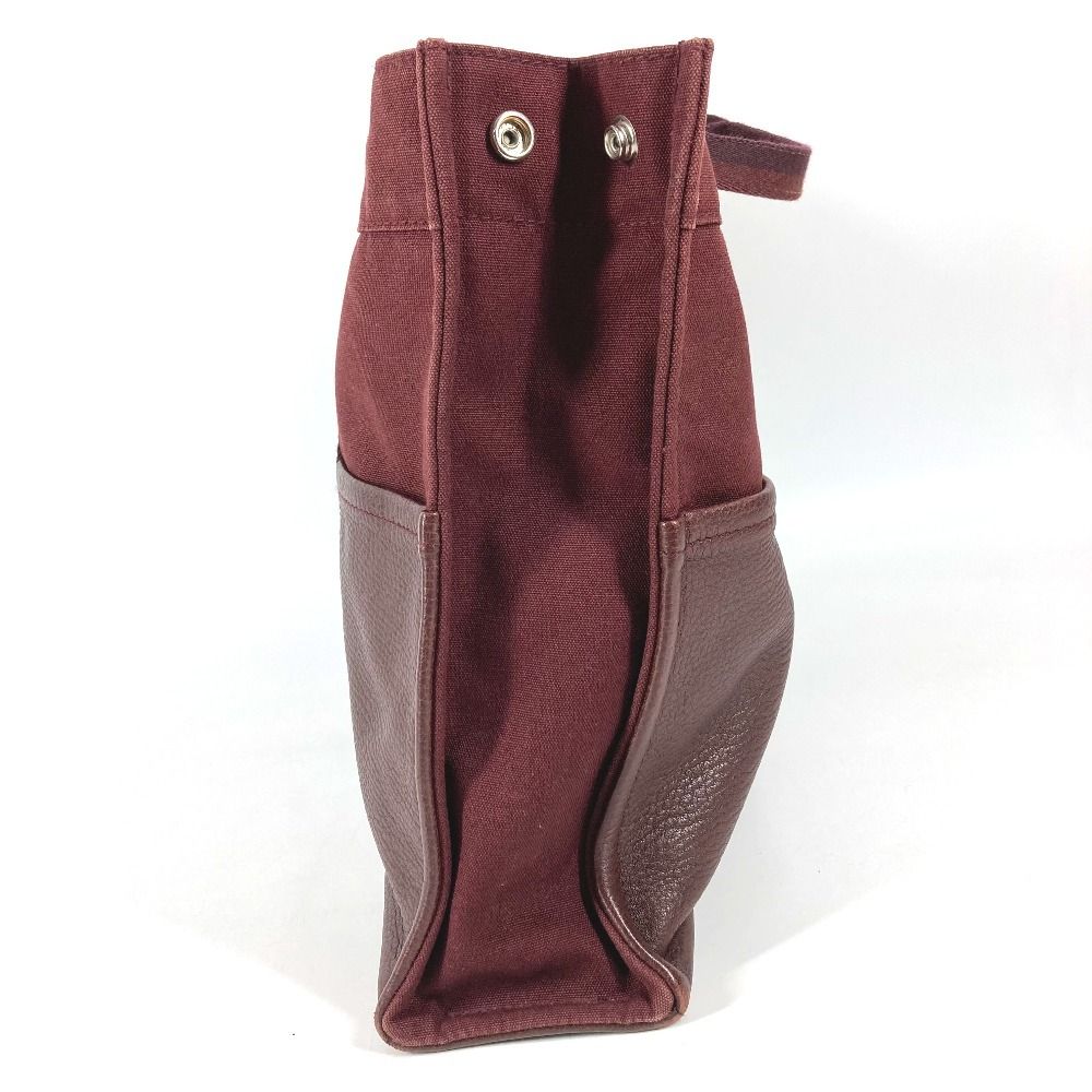 Hermes Handbag Fourre Tout MM Cotton Wine Red