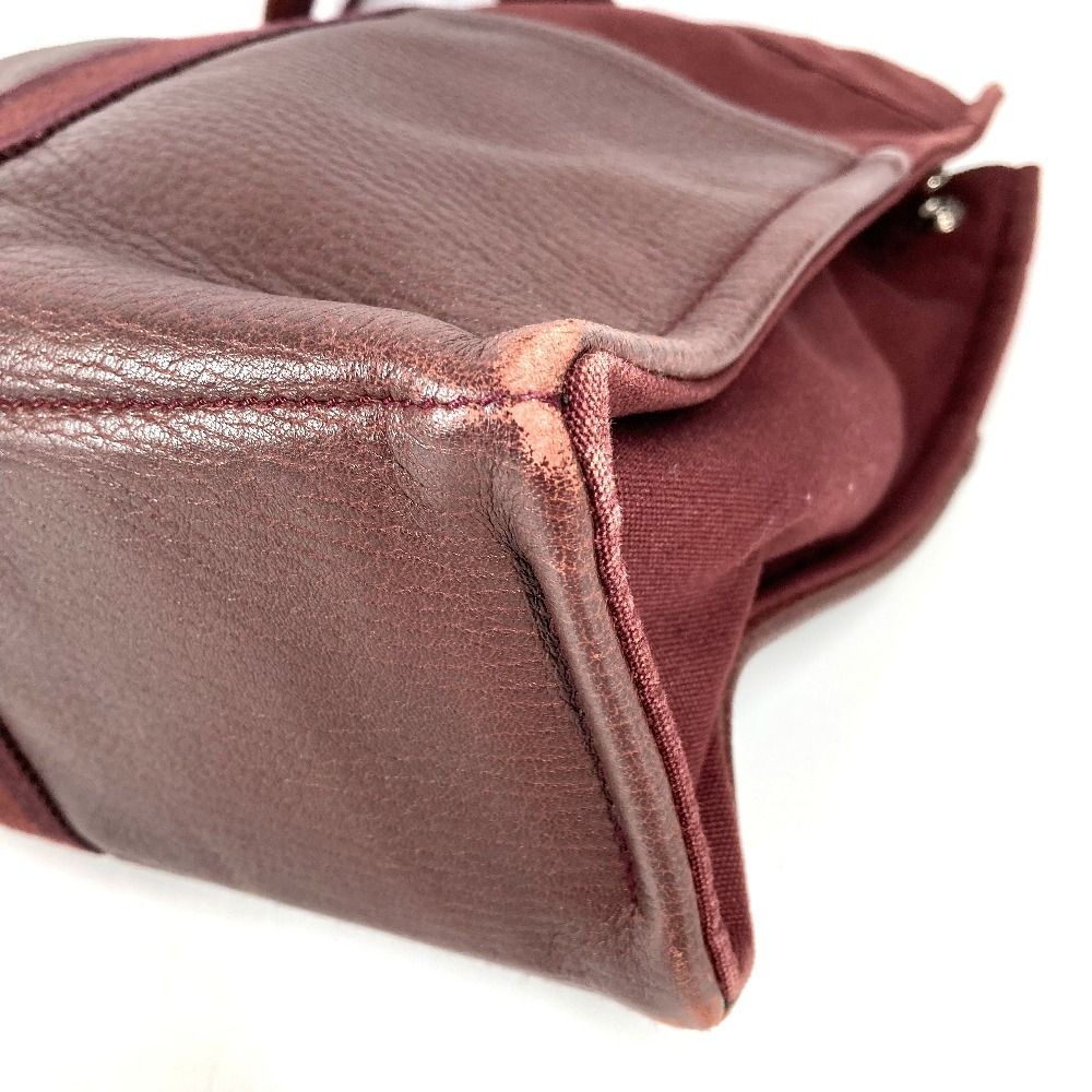 Hermes Handbag Fourre Tout MM Cotton Wine Red