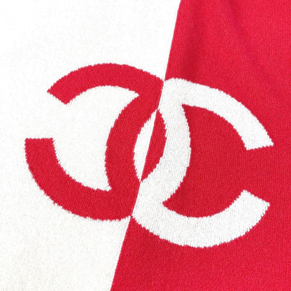 Chanel Scarf CC Logo Bicolor Cashmere Pink