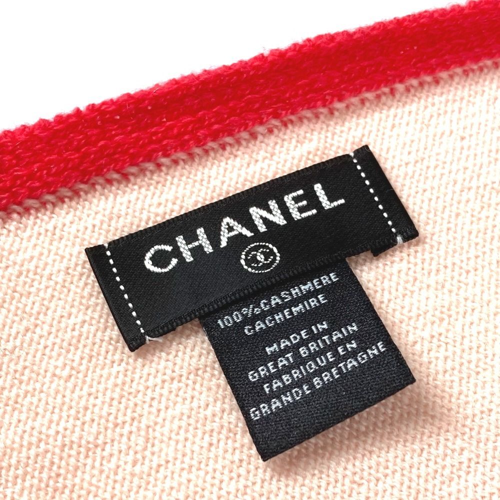 Chanel Scarf CC Logo Bicolor Cashmere Pink