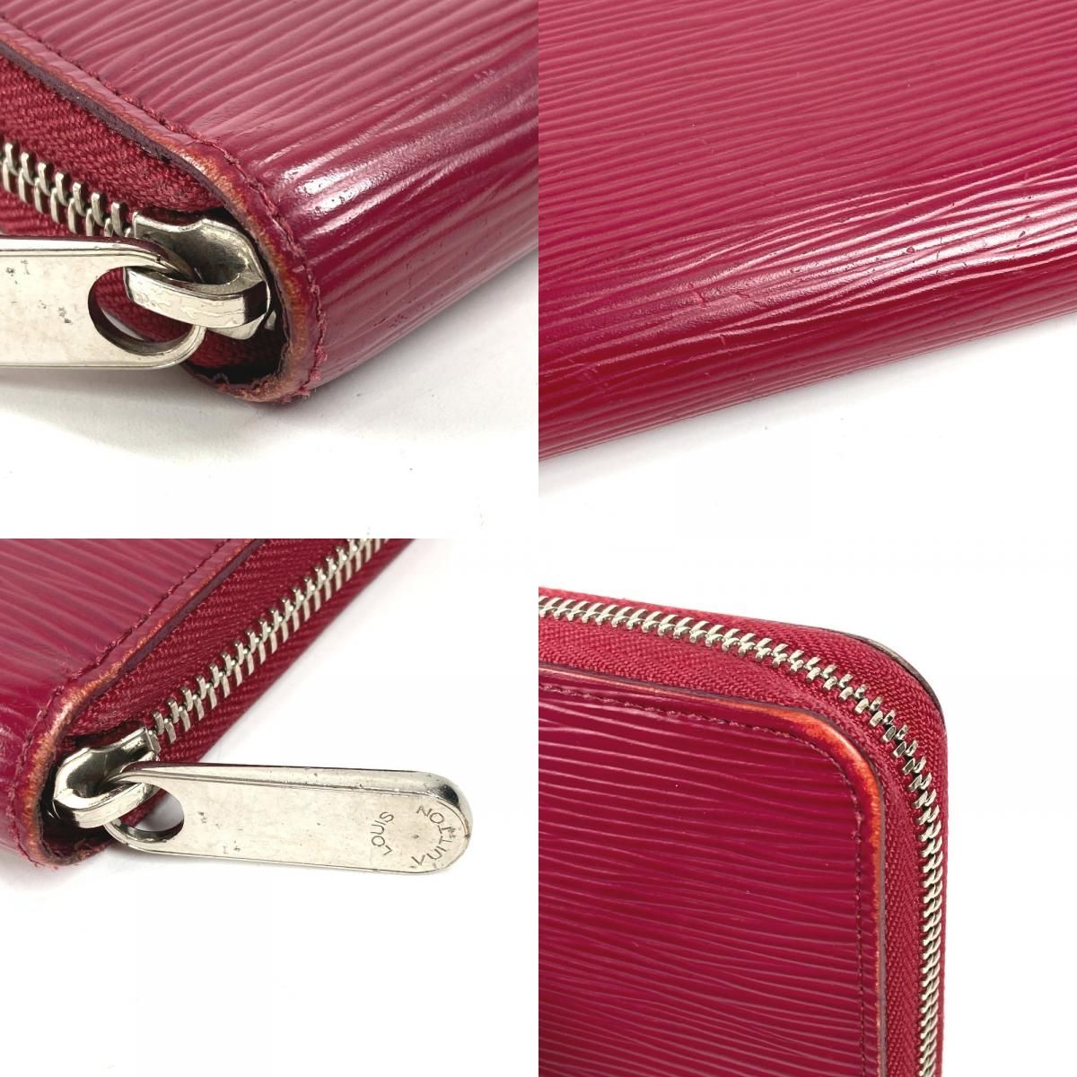 Louis Vuitton Wallet Zippy Epi Leather Fuchsia Purple Pink