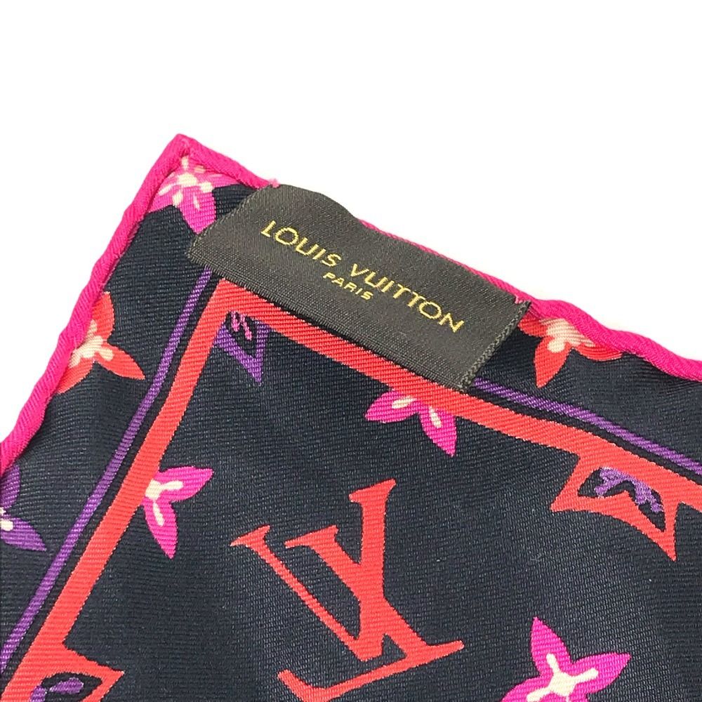 Louis Vuitton Scarf LV Logo Silk Multicolor
