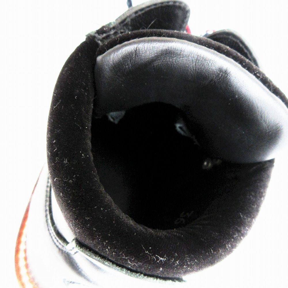 Moncler Boots Leather Trekking Work Shoes Black