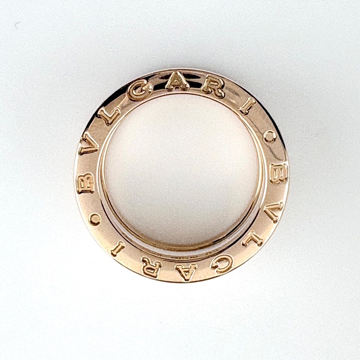 Bvlgari Ring PG Pink Gold Band 750 Ceramic