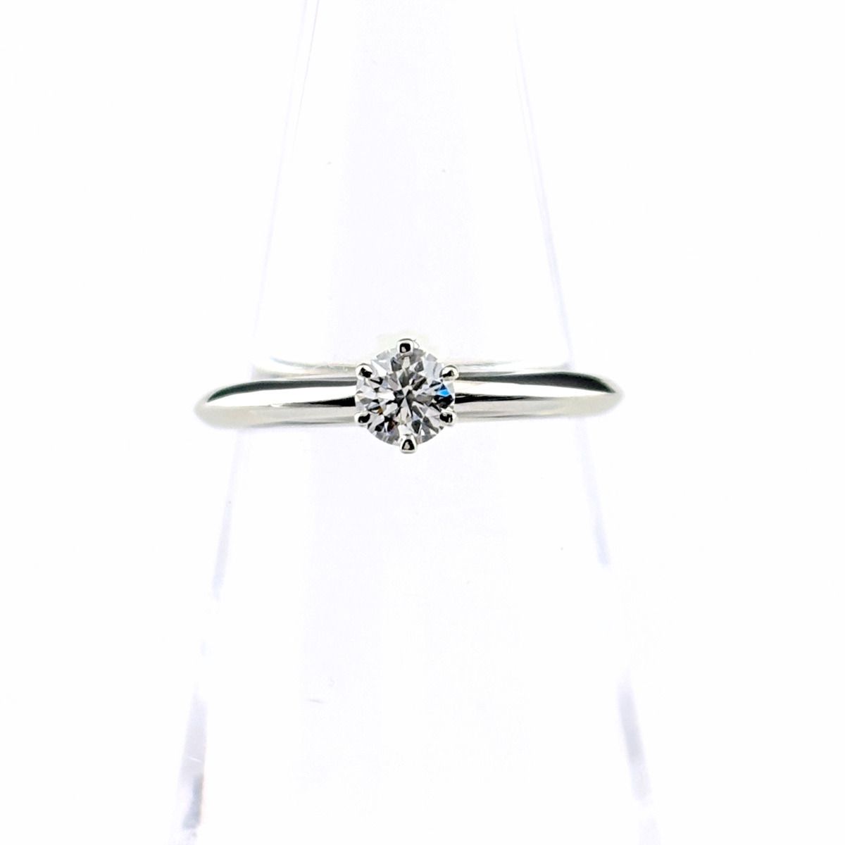 Tiffany & Co Solitaire Ring Platinum Diamond