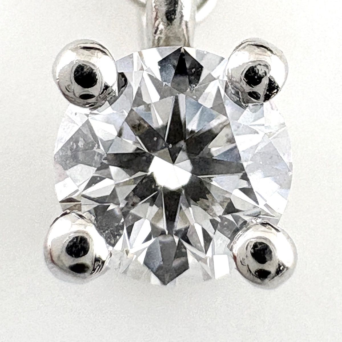 Tiffany & Co Solitaire Necklace Platinum Diamond Pendant