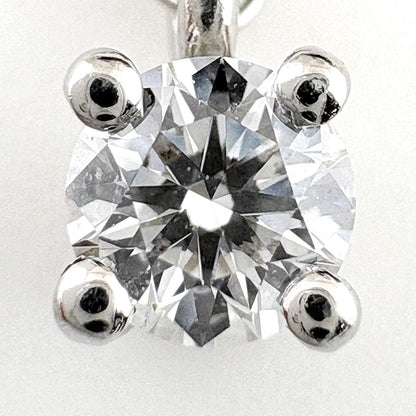 Tiffany & Co Solitaire Necklace Platinum Diamond Pendant