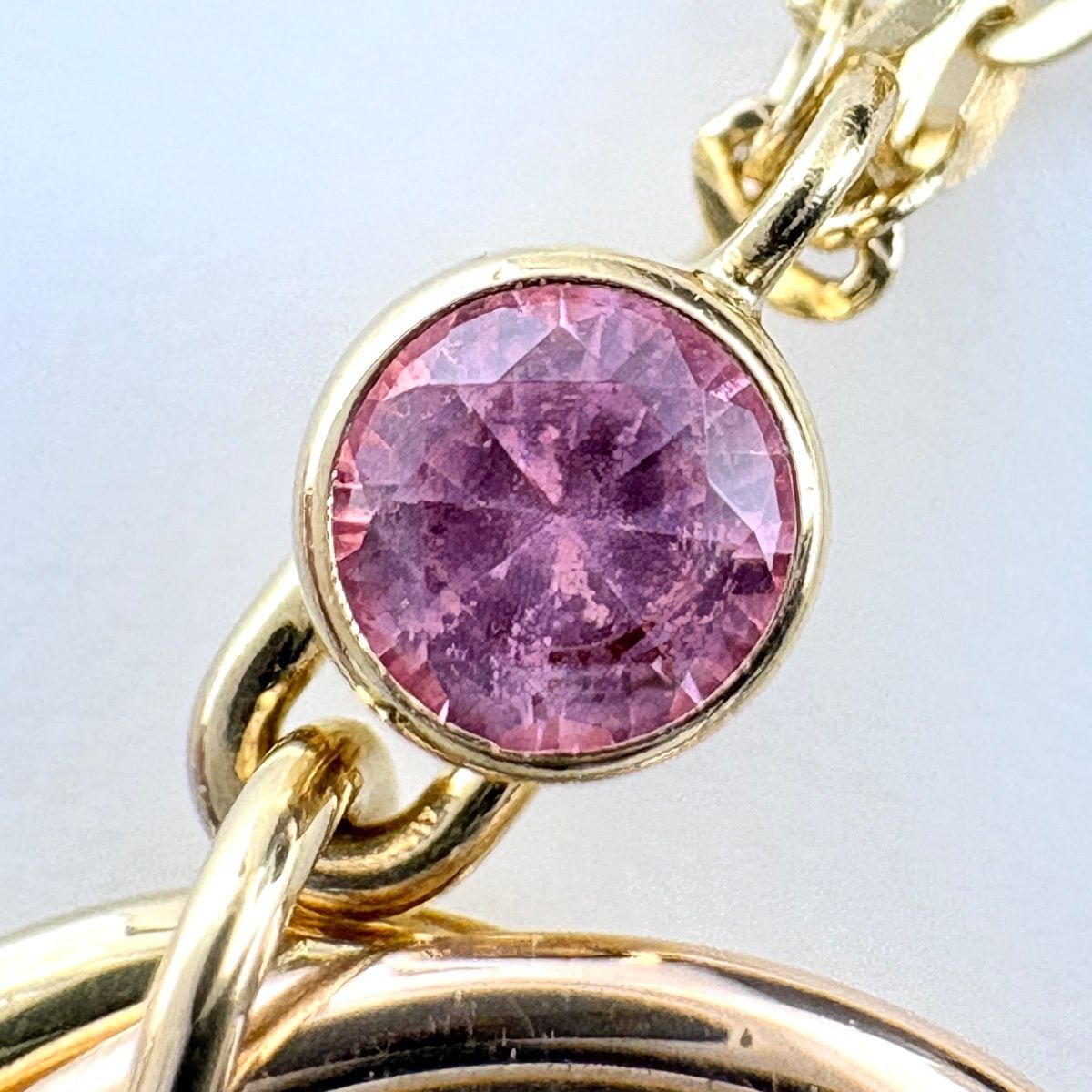Cartier Trinity Necklace YG Yellow Gold PG Pink WG White Pendant Three Color