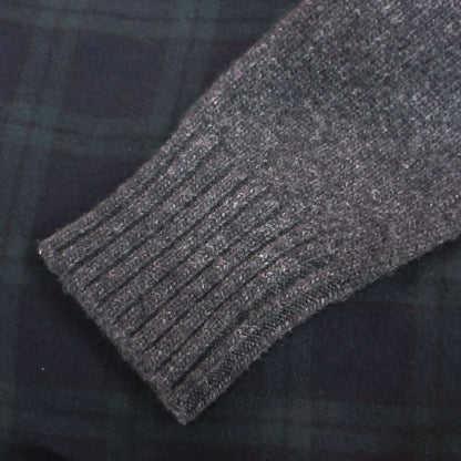 Moncler Knit Tartan Plaid Contrast Pullover Sweater Maglione Tricot Girocollo