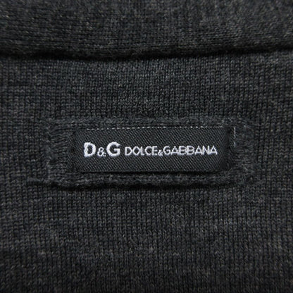 Dolce & Gabbana Cardigan D&G Wool Knit Top Long Sleeve Long Rib Gray XS