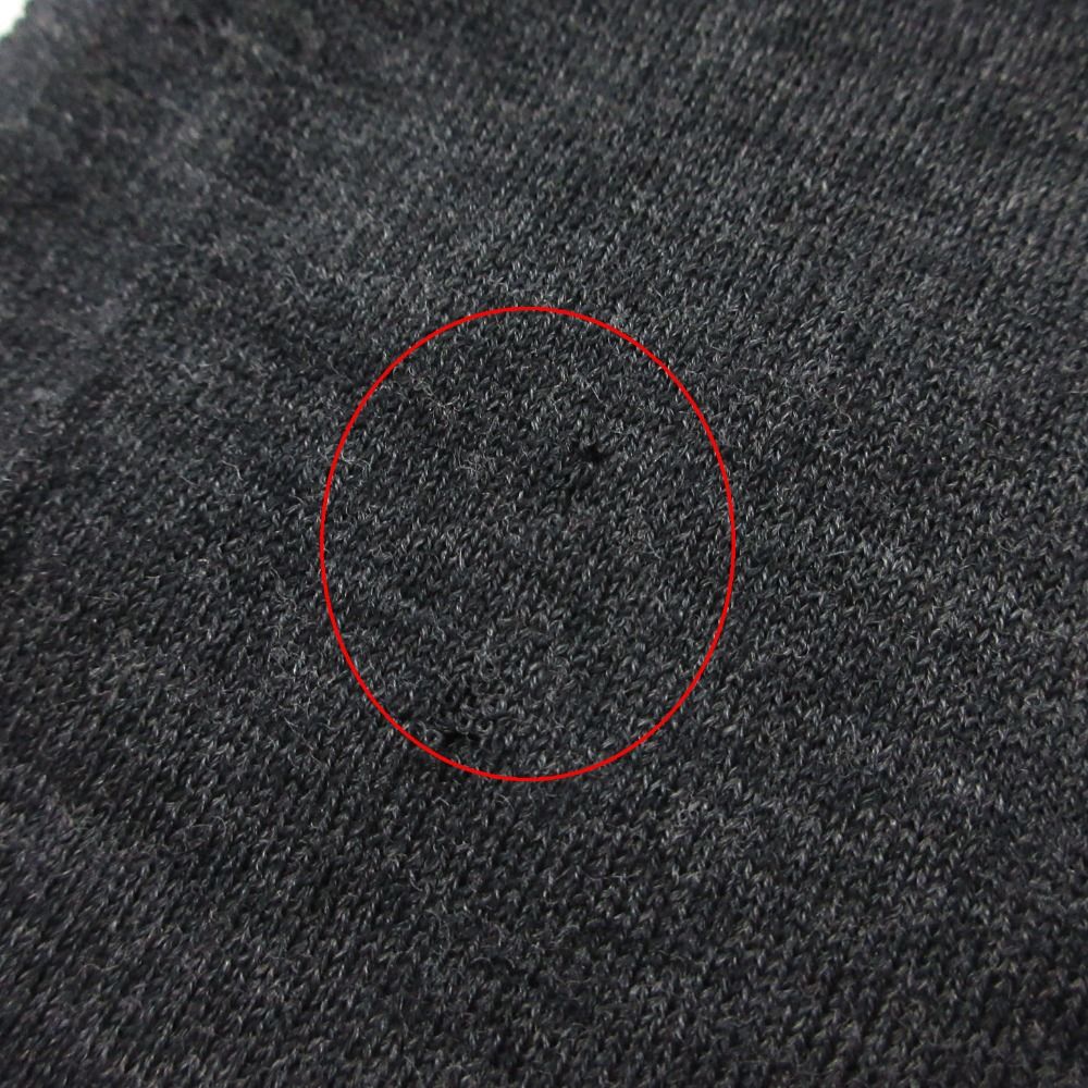 Dolce & Gabbana Cardigan D&G Wool Knit Top Long Sleeve Long Rib Gray XS
