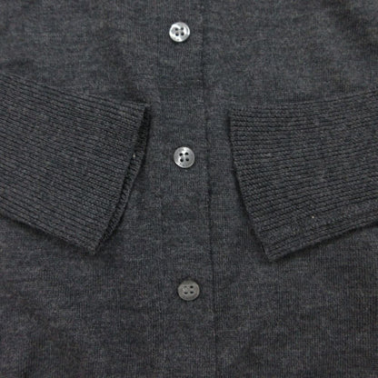 Dolce & Gabbana Cardigan D&G Wool Knit Top Long Sleeve Long Rib Gray XS