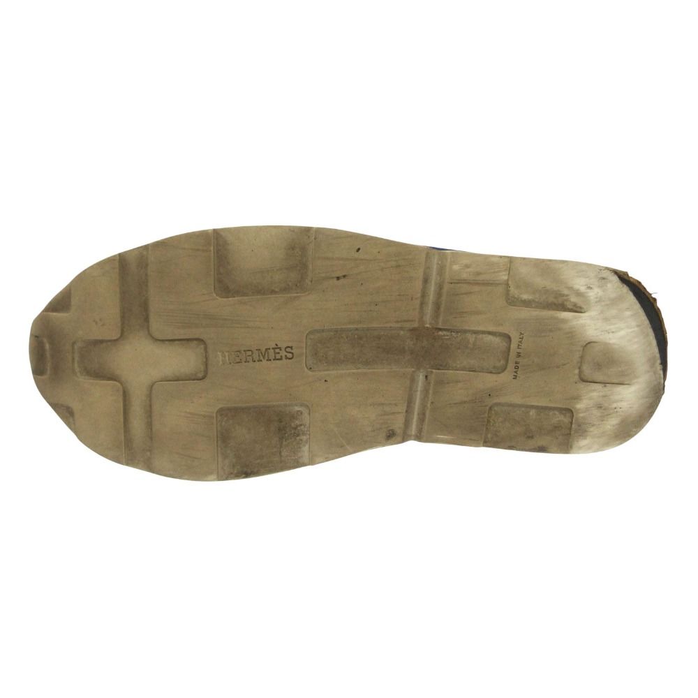 Hermes Sneakers Miles Low Cut Shoes Navy