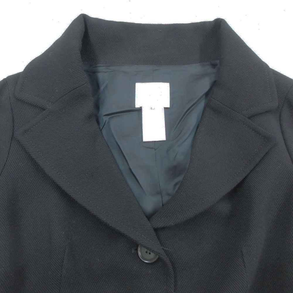 Celine Coat Wool 3 Button Short Length Black