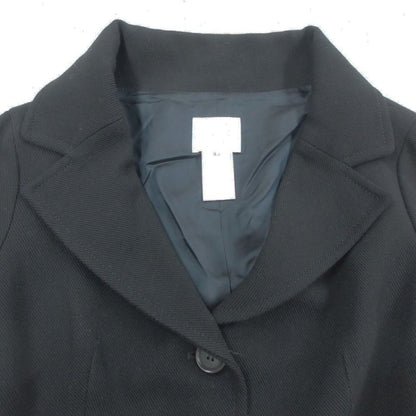 Celine Coat Wool 3 Button Short Length Black