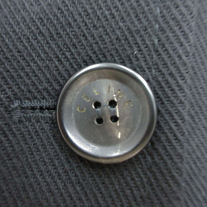 Celine Coat Wool 3 Button Short Length Black