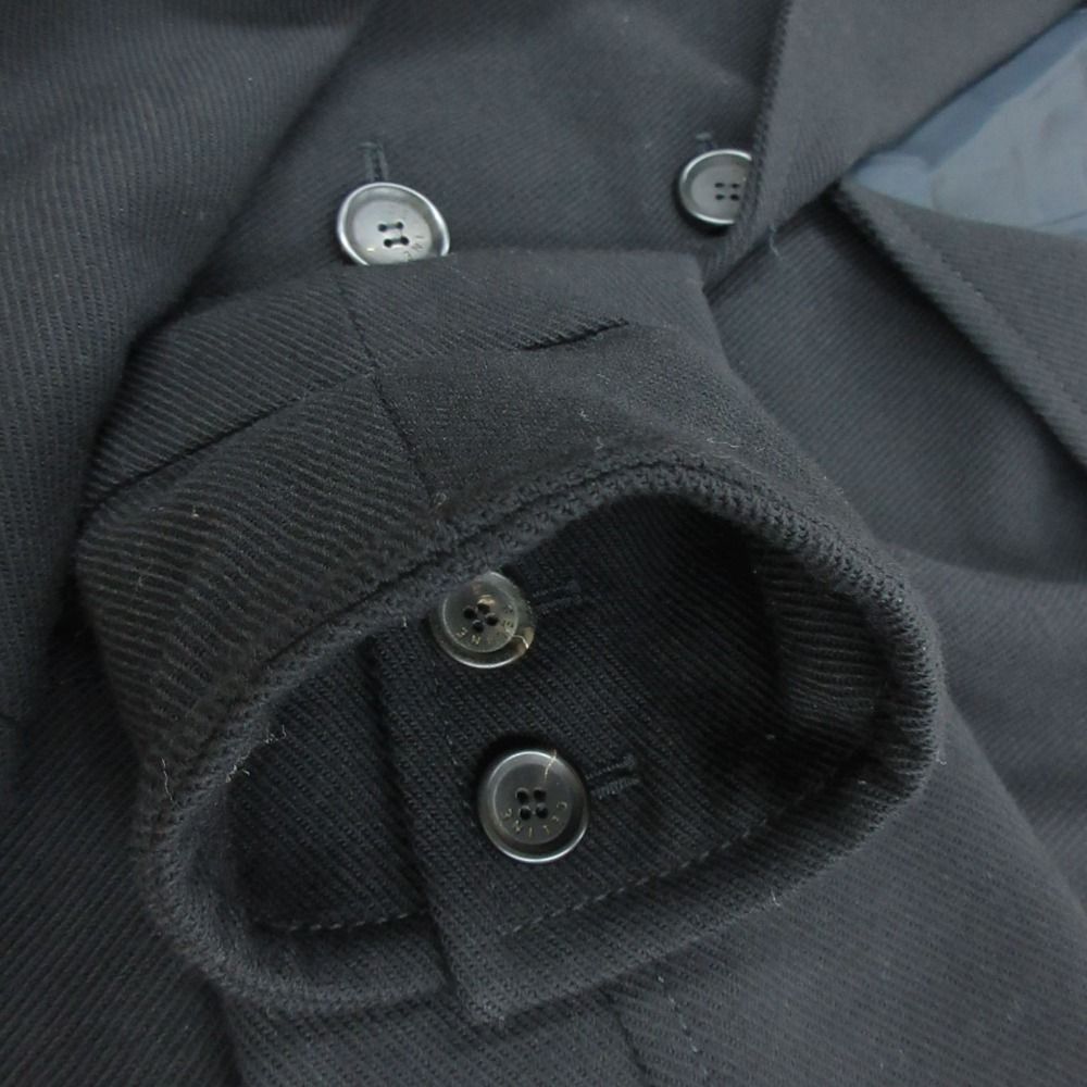 Celine Coat Wool 3 Button Short Length Black