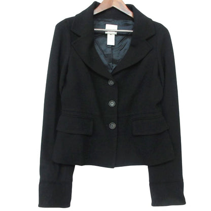 Celine Coat Wool 3 Button Short Length Black