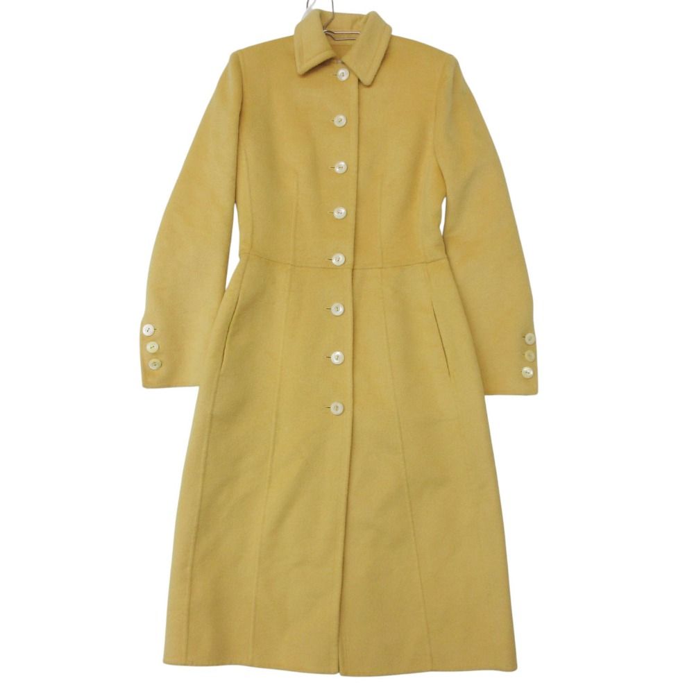Prada Coat Angora Cashmere Shaggy Jacket Yellow