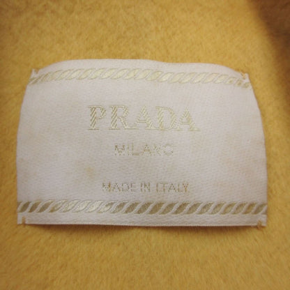 Prada Coat Angora Cashmere Shaggy Jacket Yellow