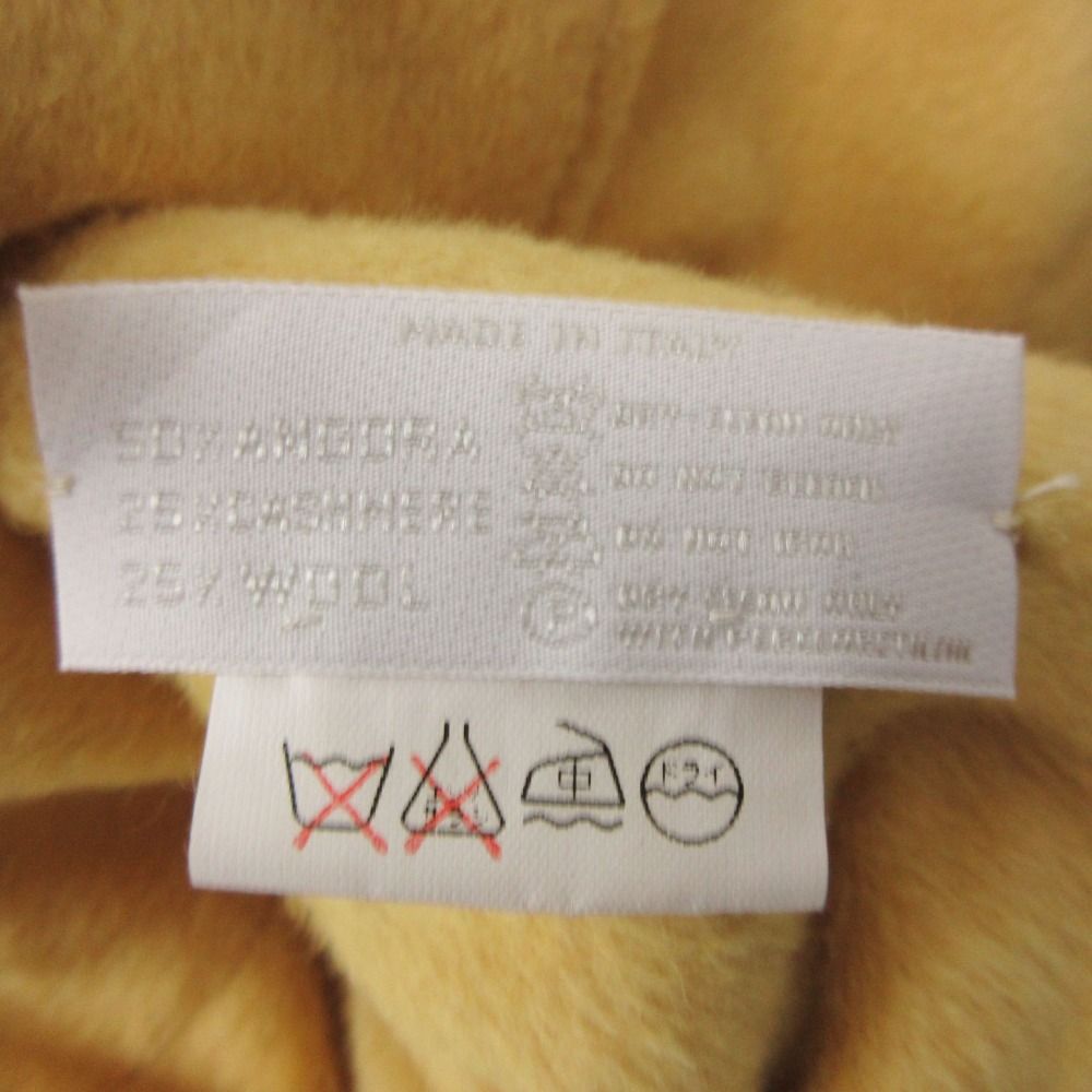 Prada Coat Angora Cashmere Shaggy Jacket Yellow